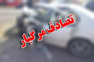 برخورد تیبا با تیرچراغ برق در محور میمه- اصفهان ۲ کشته داشت