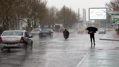 بارش باران و وزش باد شدید در ۱۵ استان کشور