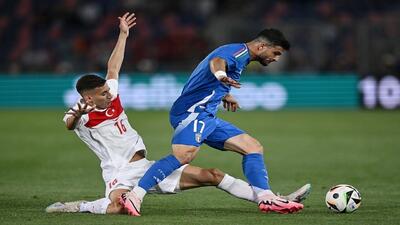 ایتالیا ۰ - ۰ ترکیه/ زنگ خطر برای مدافع عنوان قهرمانی یورو با نمایشی کسل کننده