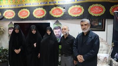 دیدار سردار حاجی‌زاده با خانواده شهید موسوی