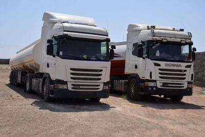 توقیف۲ کامیون با سوخت‌ قاچاق در بندرعباس