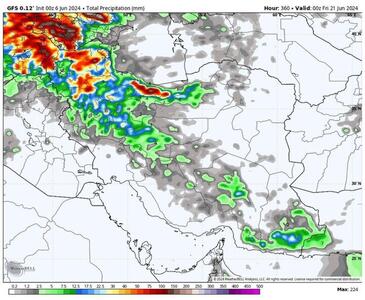 رگبار باران و تند باد آذربایجان غربی را فرا می‌گیرد