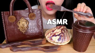 شکلات خوردن با صدا / این خانم کره ای یجوری کیف می خوره که آدم دلش می خواد