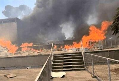 آتش‌سوزی ناشی از انفجار در خمینی شهر اصفهان / خسارت شدید به 16 واحد مسکونی