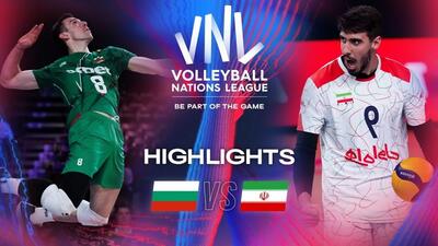 خلاصه بازی بلغارستان 3-2 ایران (لیگ ملت های والیبال 2024)