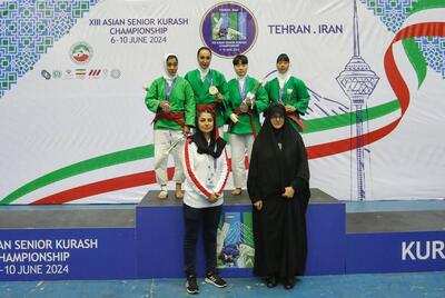 نایب قهرمانی زنان ایران با کسب ۸ مدال