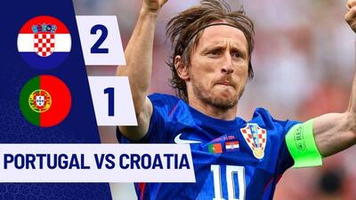 خلاصه بازی پرتغال 1-2 کرواسی
