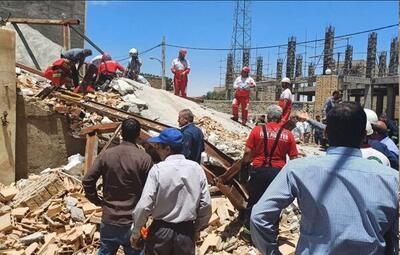 خبر مهم درباره بازداشت ۲نفر مرتبط با ساختمان ریخته‌شده در پاکدشت + جزئیات