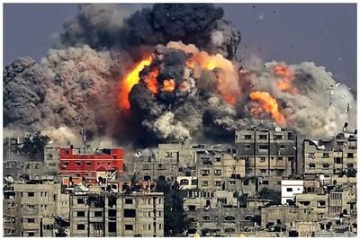 اسرائیل مرکز غزه را به خاک و خون کشید