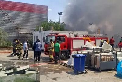آتش‌سوزی در کارخانه «مایان دیزل» قزوین/ حادثه خسارت جانی نداشت