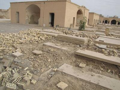 اتمام سومین فاز بازسازی و مرمت قبرستان تاریخی یزد