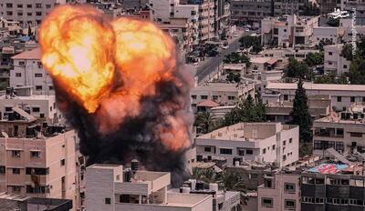 فیلم/ لحظات اول بمباران جنون‌آمیز و وحشیانه فلسطینیان در اردوگاه النصیرات