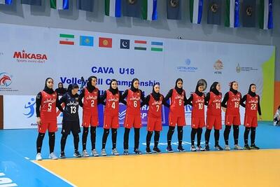 چهارمین برد متوالی تیم ملی زیر ۱۸ دختر ایران در کاوا