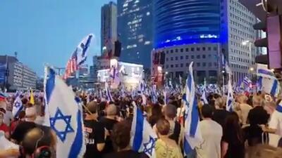 تجمع مخالفان سیاست‌های نتانیاهو در تل‌آویو