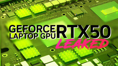 کارت های گرافیک مخصوص لپ تاپ RTX 50 انویدیا با حافظه‌های GDDR7 در راه‌اند