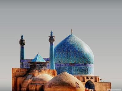 گنبد مسجد امام اصفهان از داربست‌ها آزاد شد​