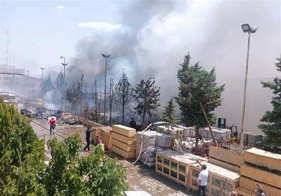 مهار آتش‌سوزی گسترده در شهرک صنعتی کاسپین - تسنیم