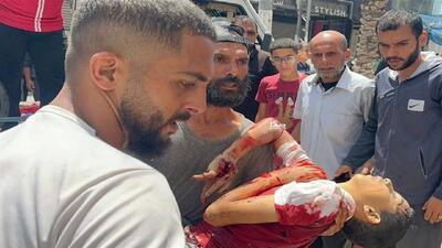 جنایت جدید صهیونیست‌ها با حمله به اردوگاه النصیرات غزه+ فیلم