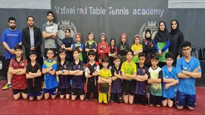 اردوی مشترک تیم‌های تنیس روی میز مازندران و همدان در بابل