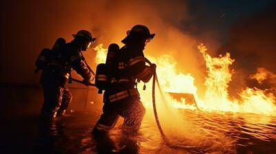 آتش‌سوزی بزرگ در پتروشیمی بصره (فیلم)