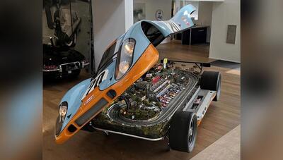 مسابقات اتومبیل‌ های اسلات در بدنه پورشه 917؛ این اسباب بازی جالب (فیلم و عکس)