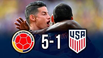 خلاصه بازی آمریکا 1-5 کلمبیا (گل قیچی برگردان رافائل سانتوس)