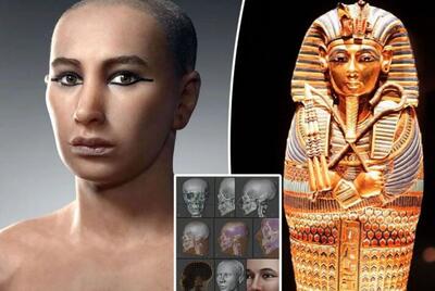بازسازی چهره «توت عنخ آمون» فرعون مصر پس از ۳ هزار و ۳۰۰ سال!