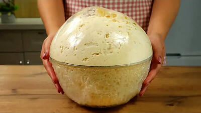 (ویدئو) نحوه پخت نان اروپایی در خانه با 920 گرم آرد و شیر در 5 دقیقه!