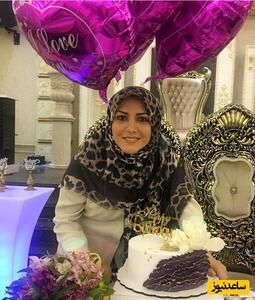 پوشش ساده اما شیکِ المیرا شریفی مقدم در جشن تولد بازیگر سریال کلانتر+عکس