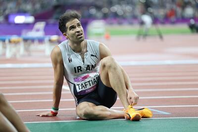 تفتیان، قهرمان دوی صد متر بین المللى فرانسه