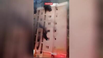 آتش سوزی مرگبار در کویت / 30 نفر زنده زنده سوختند + فیلم