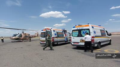 اورژانس هوایی بیمار پیرانشهری با ۸۰ درصدی سوختگی را به مرکز استان انتقال داد