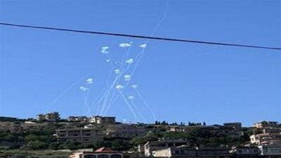 شلیک بیش از ۱۰۰ موشک از لبنان به شمال فلسطین اشغالی+ فیلم