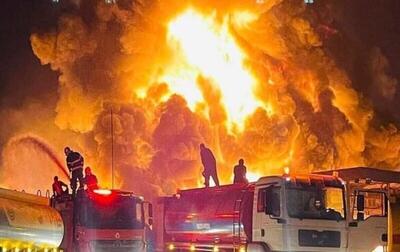 آتش سوزی مشکوک در پالایشگاه نفت اربیل