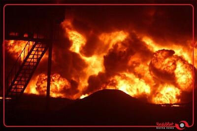 آتش‌سوزی گسترده در پالایشگاه نفت اربیل عراق