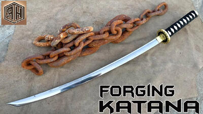 (ویدئو) نحوه ساخت یک شمشیر سامورایی با استفاده از زنجیر آهنی زنگ زده