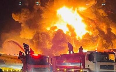 آتش‌سوزی گسترده در پالایشگاه نفت اربیل