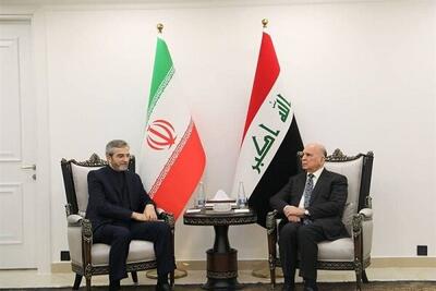رایزنی باقری با وزیر خارجه عراق در بغداد