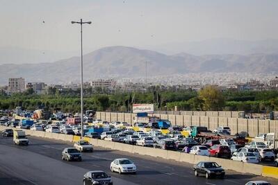 وضعیت جاده‌ها / ترافیک سنگین در آزادراه کرج - تهران