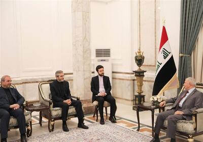 دیدار علی باقری با رئیس جمهور عراق - تسنیم