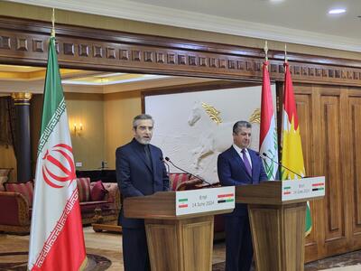 آغاز کنفرانس خبری نخست وزیر عراق و سرپرست وزارت امور خارجه ایران