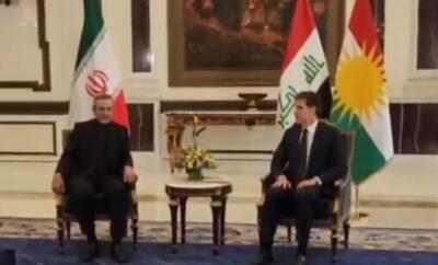 دیدار باقری با رئیس اقلیم کردستان