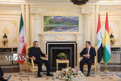 دیدار باقری با نخست‌وزیر اقلیم کردستان عراق