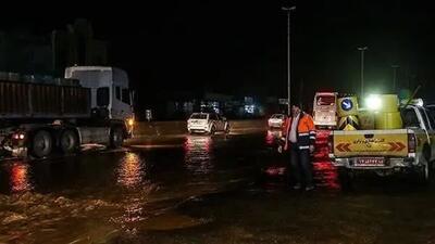 مصدوم شدن ۳ نفر در سیلاب شب گذشته کندوان