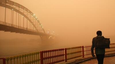 هوای هفت شهر خوزستان برای گروه‌های حساس ناسالم است