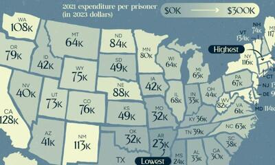 ایالات متحده برای هر زندانی چقدر هزینه می‌کند؟ + تفکیک ایالت ها