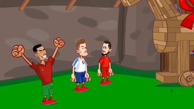 انیمیشن طنز از جنگ و شور و هیجان تیمها برای آغاز یورو 2024