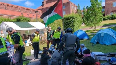 دستگیری دانشجویان معترض، این بار در استکهلم