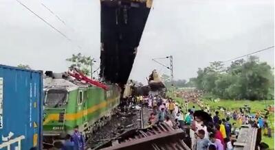 تصادف وحشتناک و مرگبار دو قطار با یکدیگر +فیلم