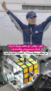 (ویدئو) رکورد جهانی حل مکعب روبیک با روبات توسط شرکت میتسوبیشی